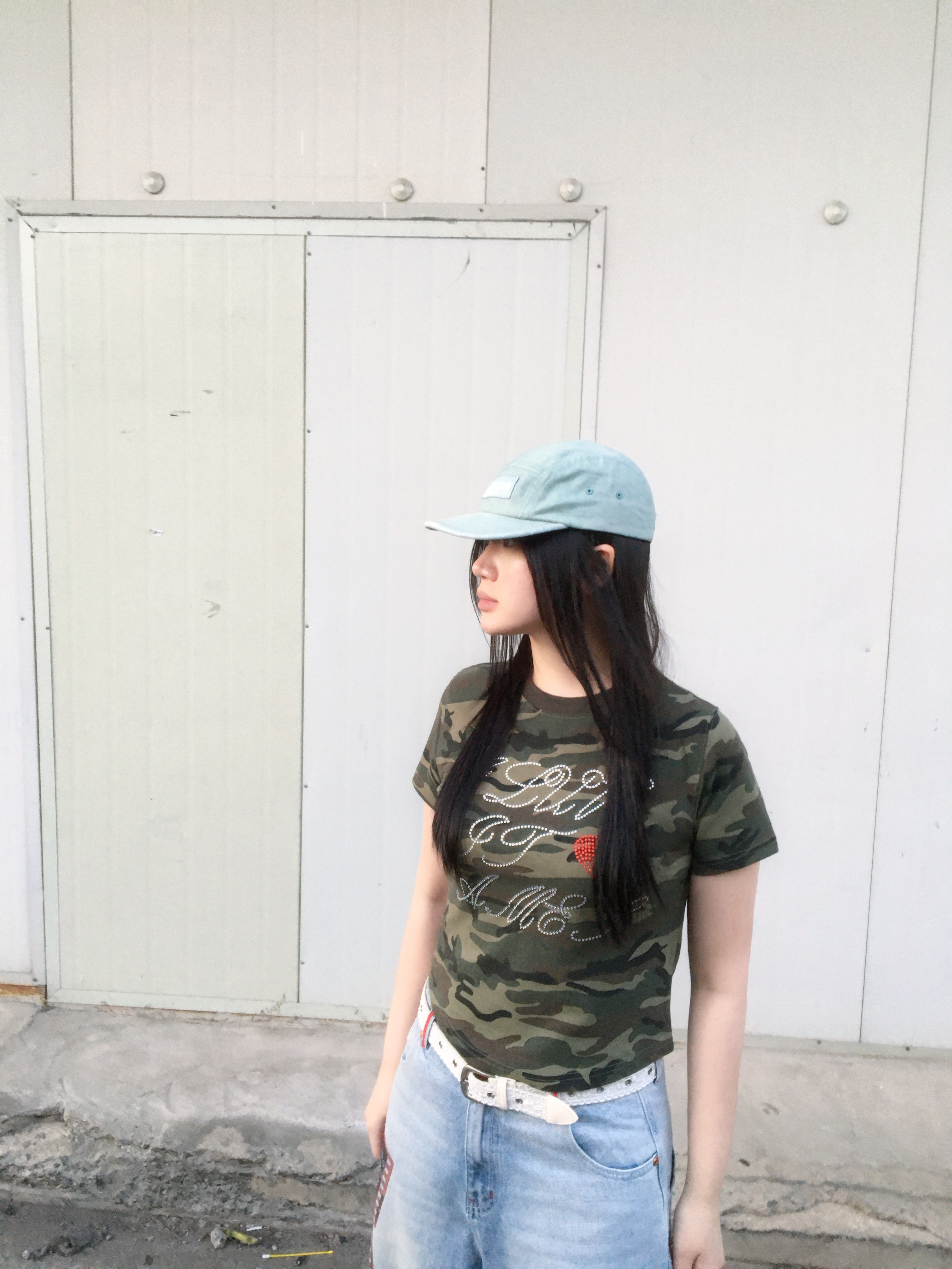 Supreme Denim Camp Cap Mint - 24SS, (W) Crocs Classic Platform Clog Black 착용 스타일 - 5