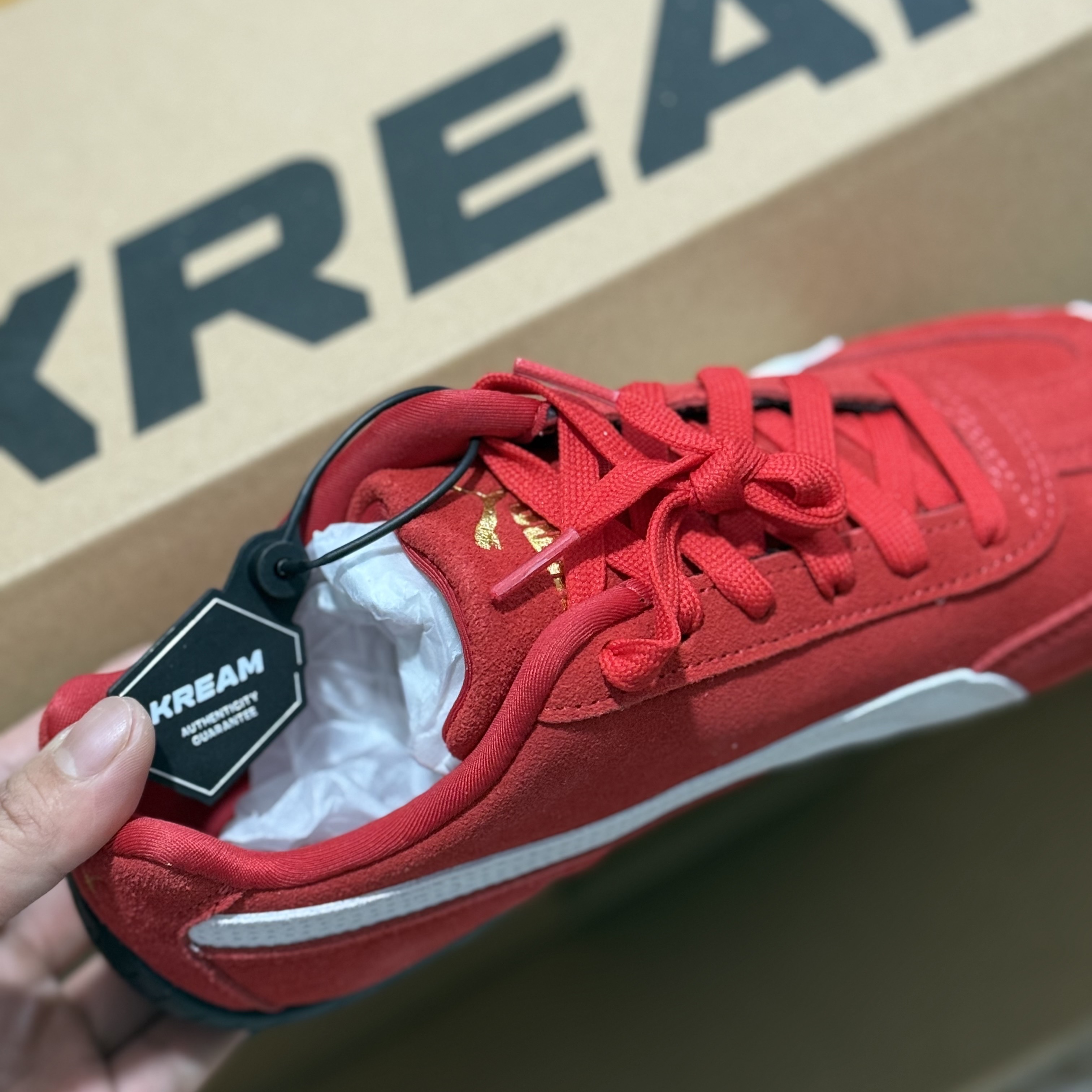 Puma Speedcat OG Red White 착용 스타일