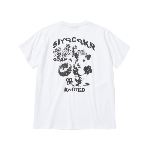 K25SSUT05WH Knitted X QWER SIYO Osaka Hamster Graphic T-shirt White