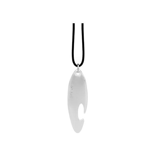 BAS05 Aloi Oval Necklace Black
