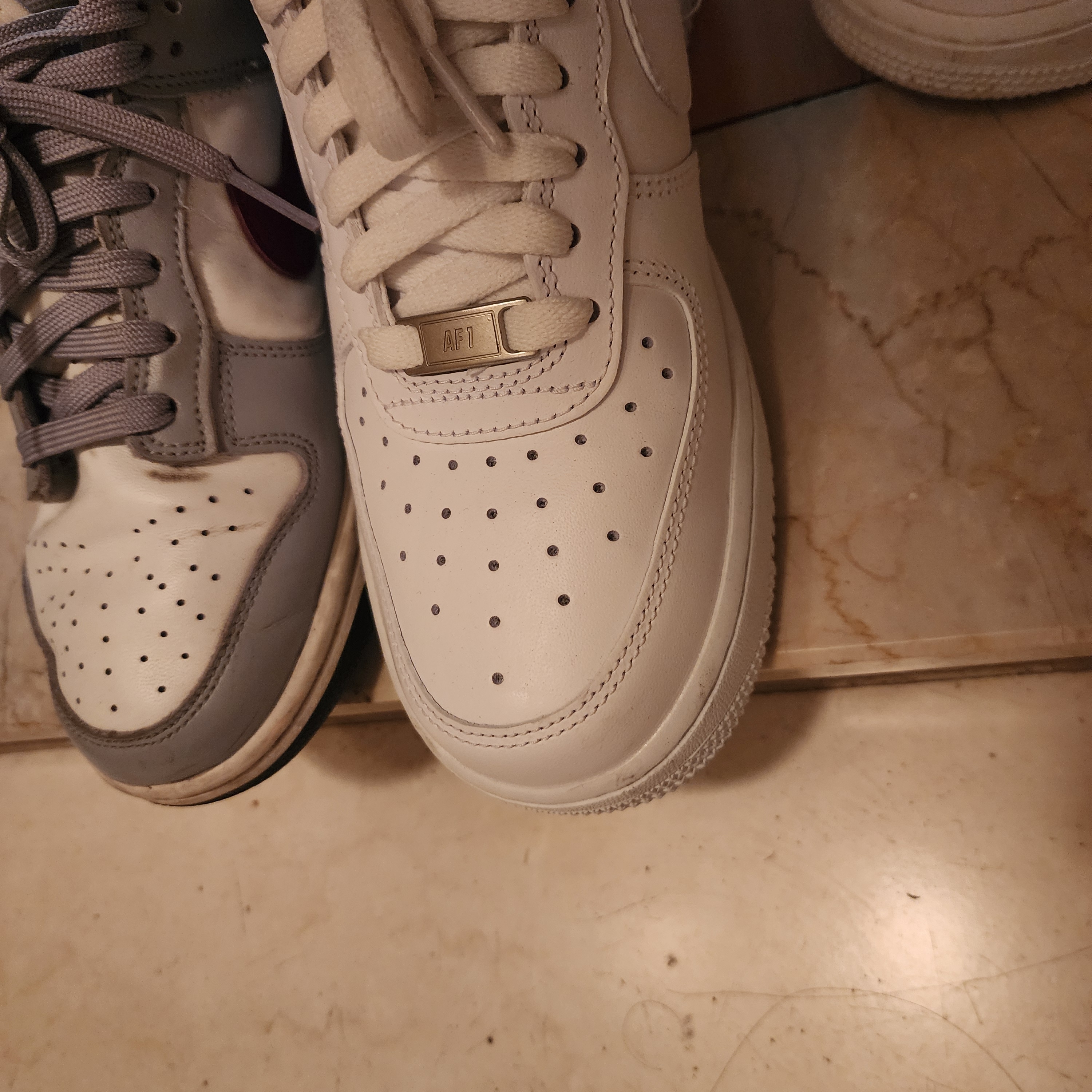 (W) Nike Air Force 1 '07 Low White 착용 스타일 - 1
