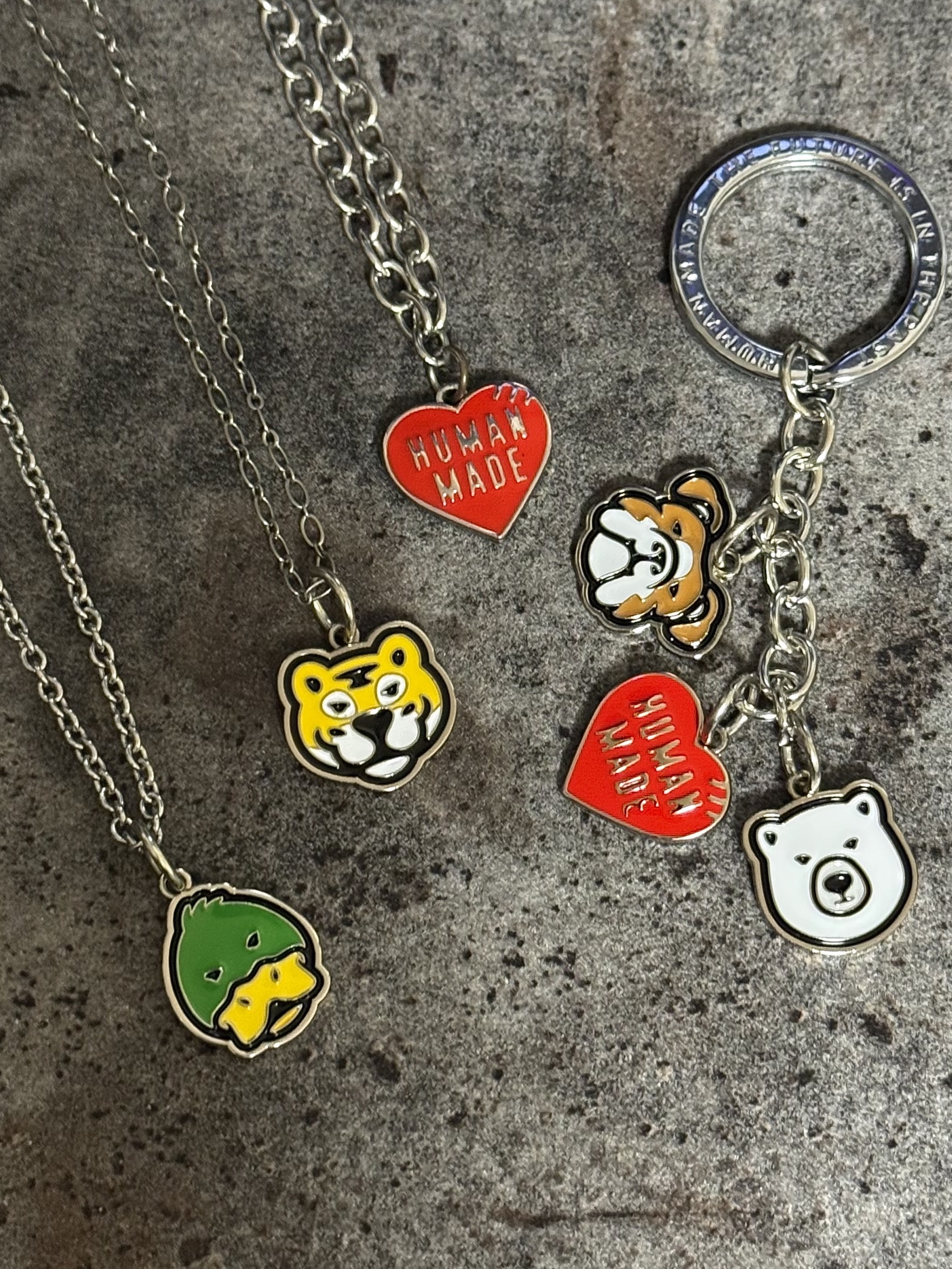 Human Made Animal Keyring Silver 착용 스타일
