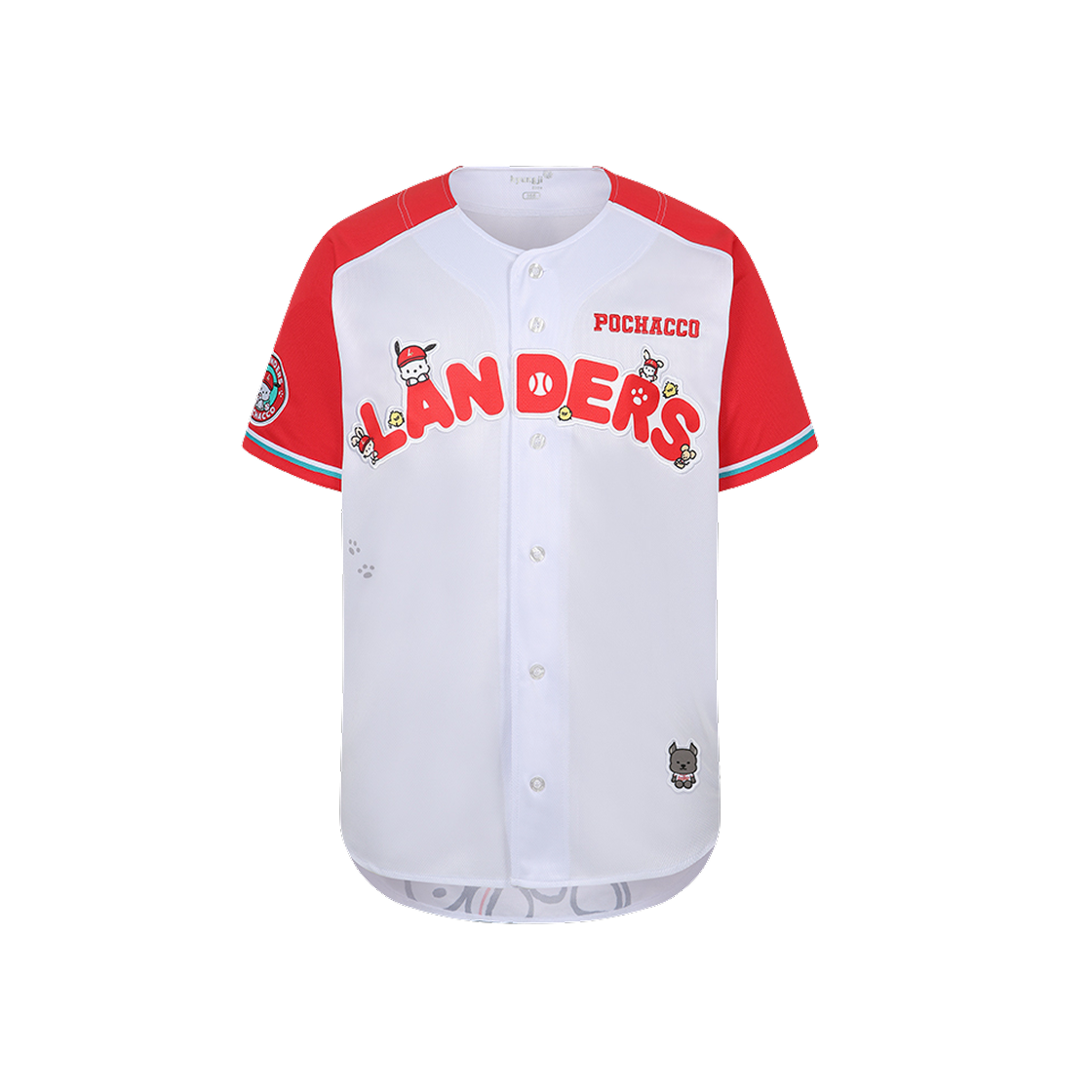 SSG 랜더스 x 포차코 유니폼 화이트 레드 (논 마킹 버전)(SSG Landers x Pochacco Uniform White Red (Non Marking Ver.))