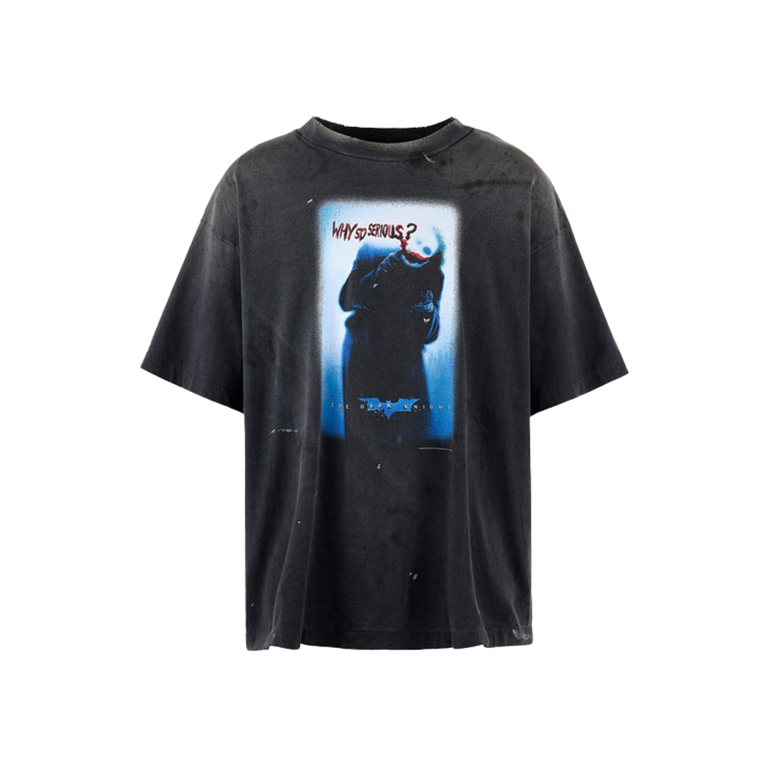 세인트 마이클 x 더 다크 나이트 립 숏슬리브 티셔츠 블랙 - 25SS(Saint Mxxxxxx x The Dark Knight Lip S/S T-Shirt Black - 25SS)