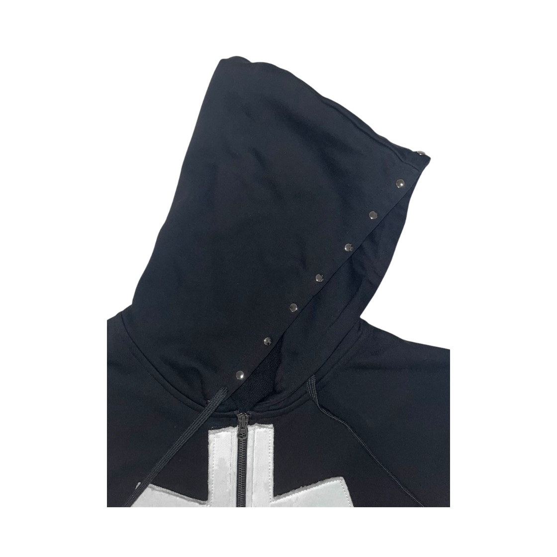 스모크어스타스타 패치 후드집업 블랙(Smokeastar
Star Patched 
Hoodie Zip-Up
 Black) - 5