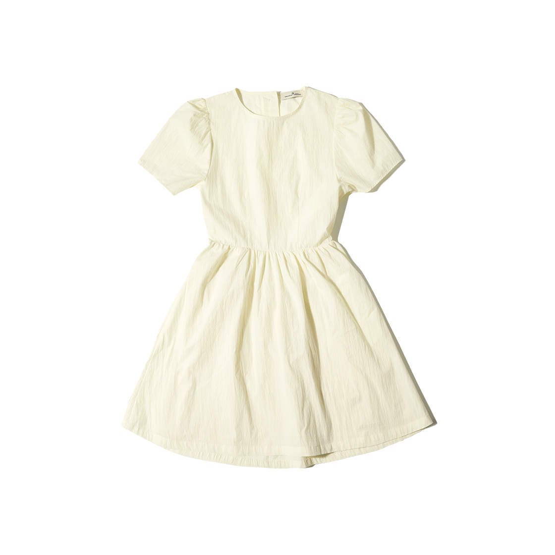 반원 아틀리에 A3455 컷아웃 셔링 원피스 페일 옐로우