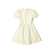 Vanone Atelier A3455 Cutout Shirring One-piece Pale Yellow