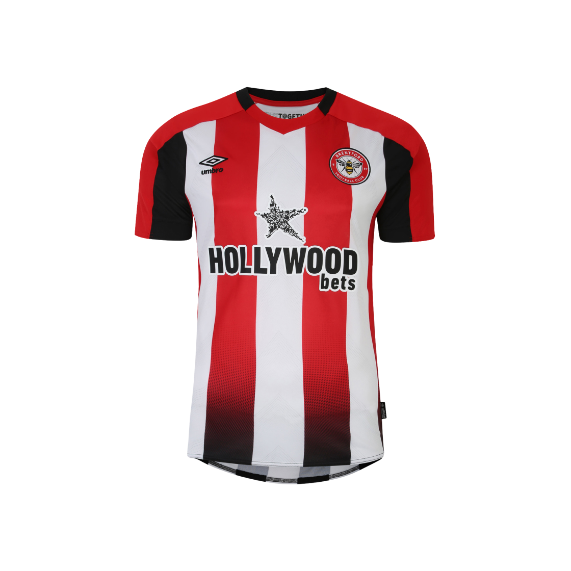 2300415 Umbro Brentford FC 2023/25 Home Jersey Red White (Non Marking Ver.)