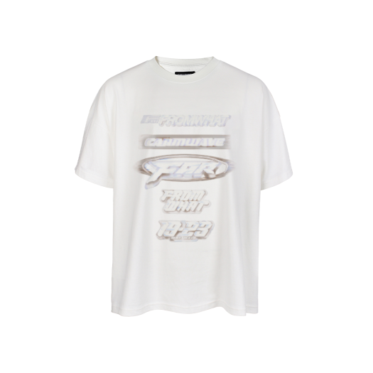 25014-1111-011-WH Farfromwhat Far Front Multi Logo T-Shirts White
