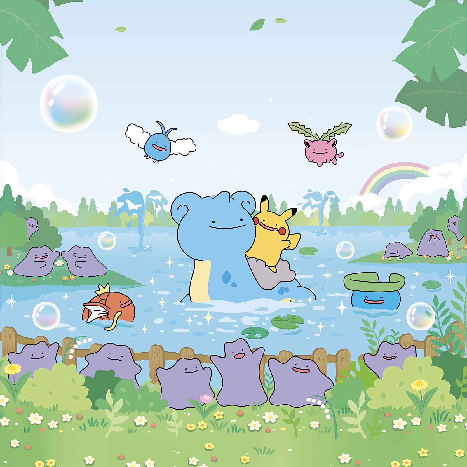 Pokemon TCG Ditto's Time Capsule Promo Card Ditto 착용 스타일