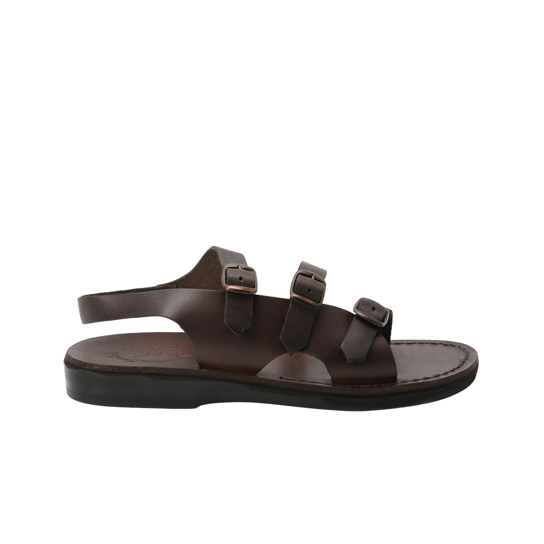 JS-1094-BR Jerusalem Sandals 1094 Trio Brown