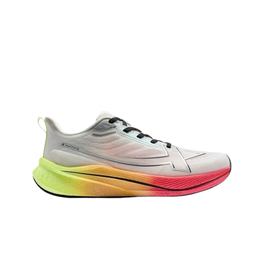Xtep 2000km 3.0  Off White Fluorescent Lime Green