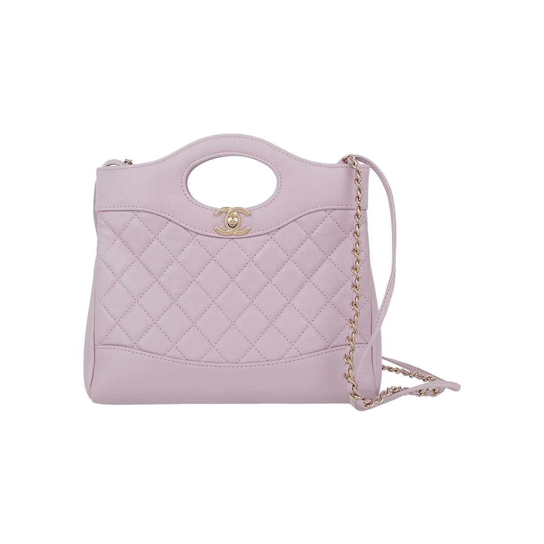 샤넬 31백 미니 핑크 샴페인골드 카프스킨(Chanel 31 Bag Mini Pink Champagne Gold Calfskin)