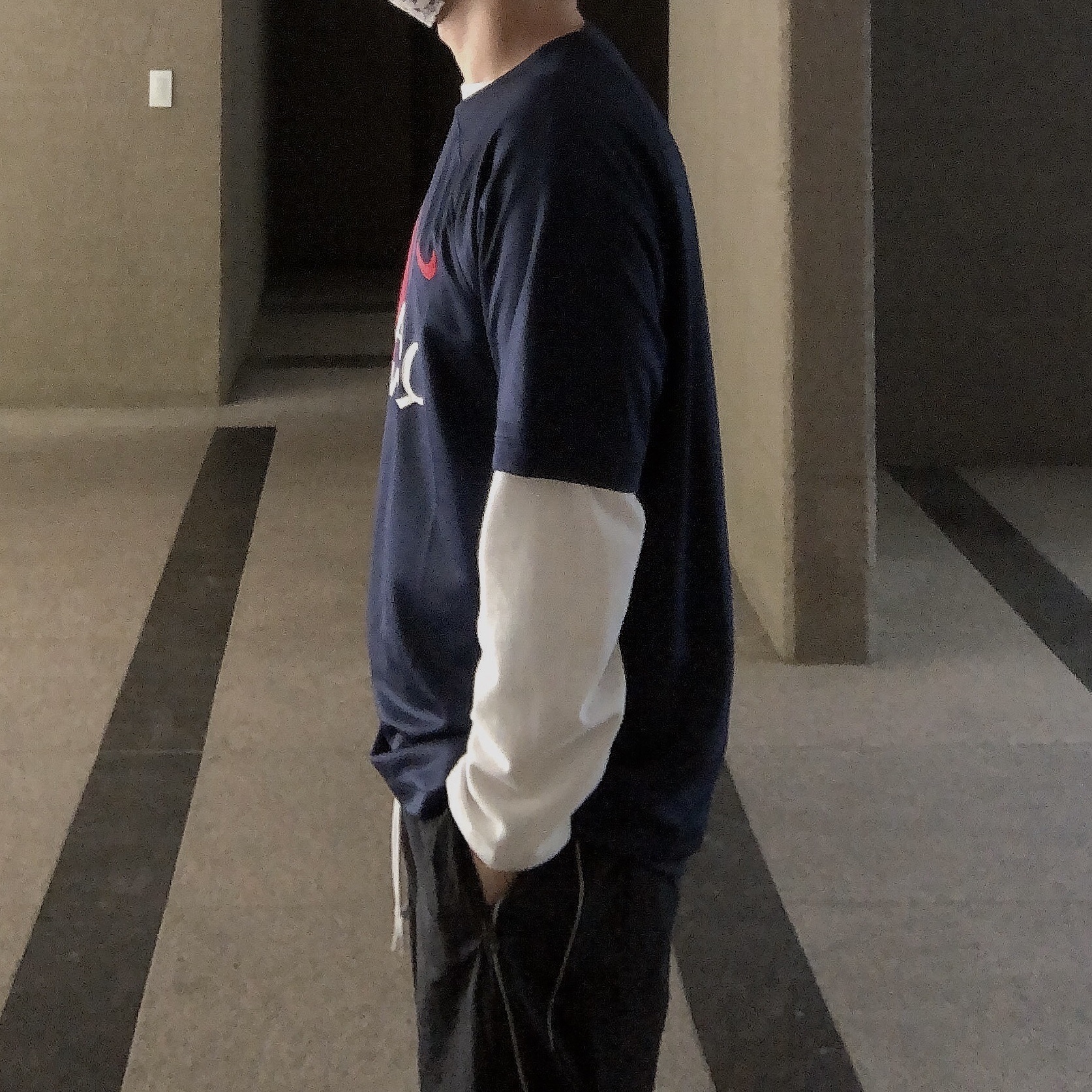 Nike Solo Swoosh Track Pants Black - Asia, BORN TO WIN B Symbol Logo Ball Cap Black 착용 스타일 - 2
