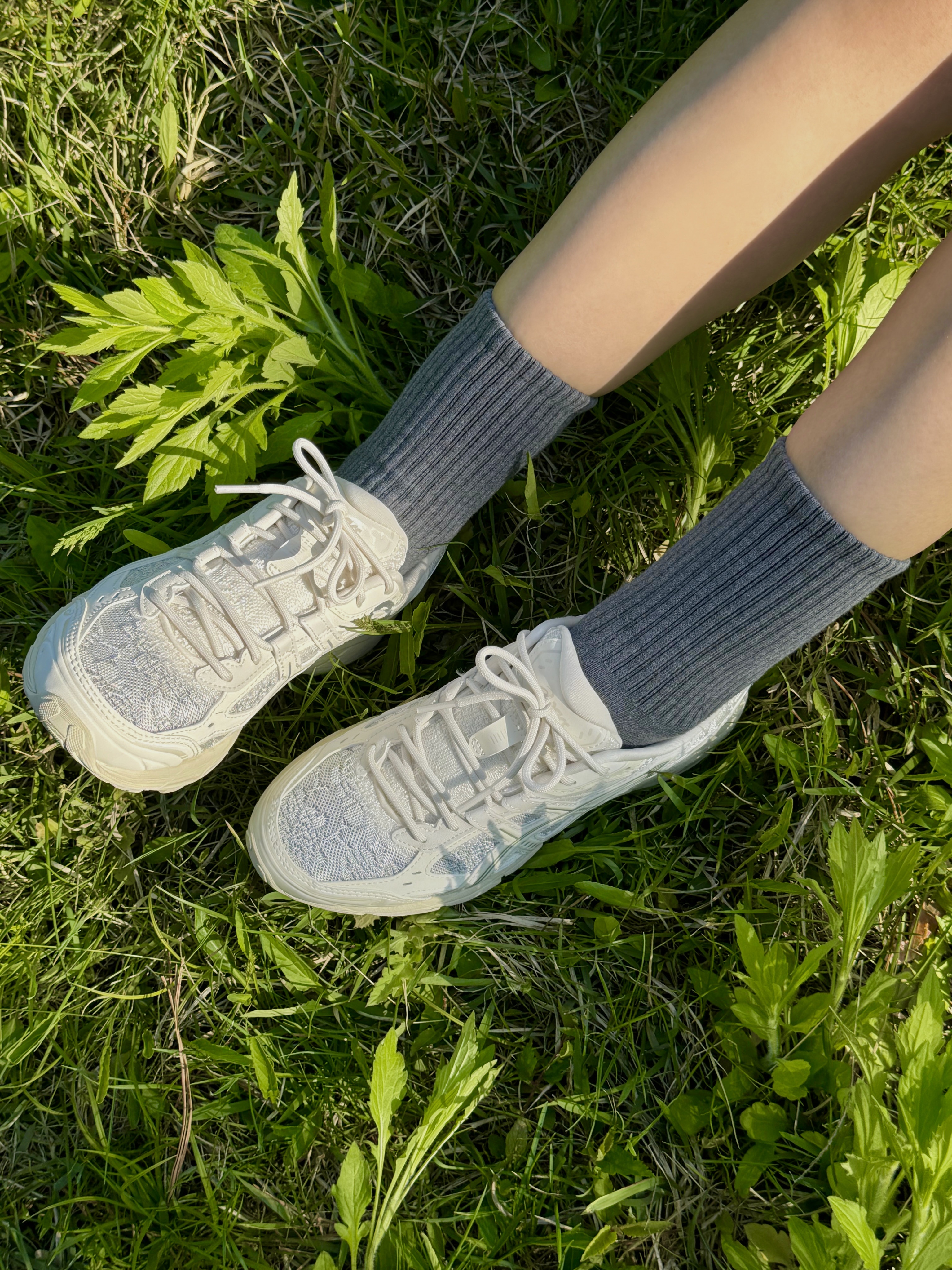 Asics Gel-Nunobiki Cream Pure Silver 착용 스타일 - 5