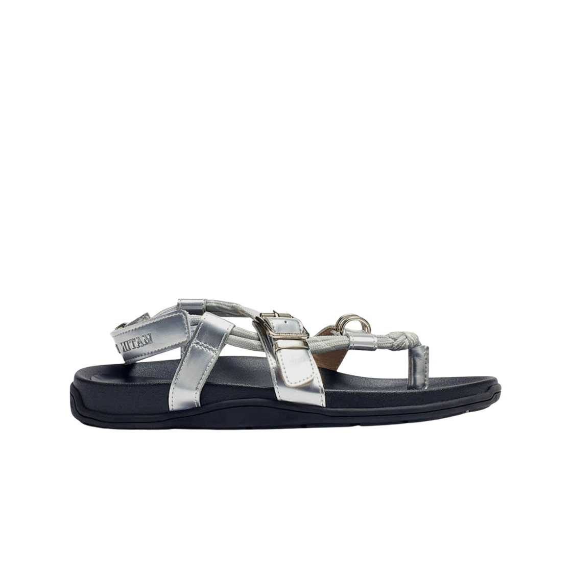(W) 마뗑킴 스트링 플립 플랍 샌들 실버((W) Matin Kim String Flip Flop Sandal Silver)