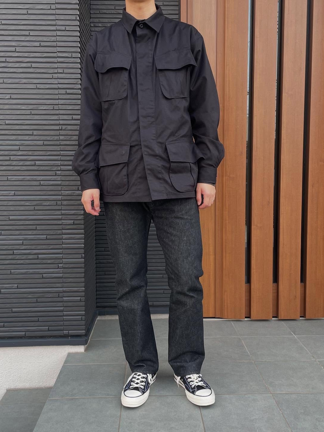 Ciota Jungle Fatigue Jacket Black - 25SS 착용 스타일