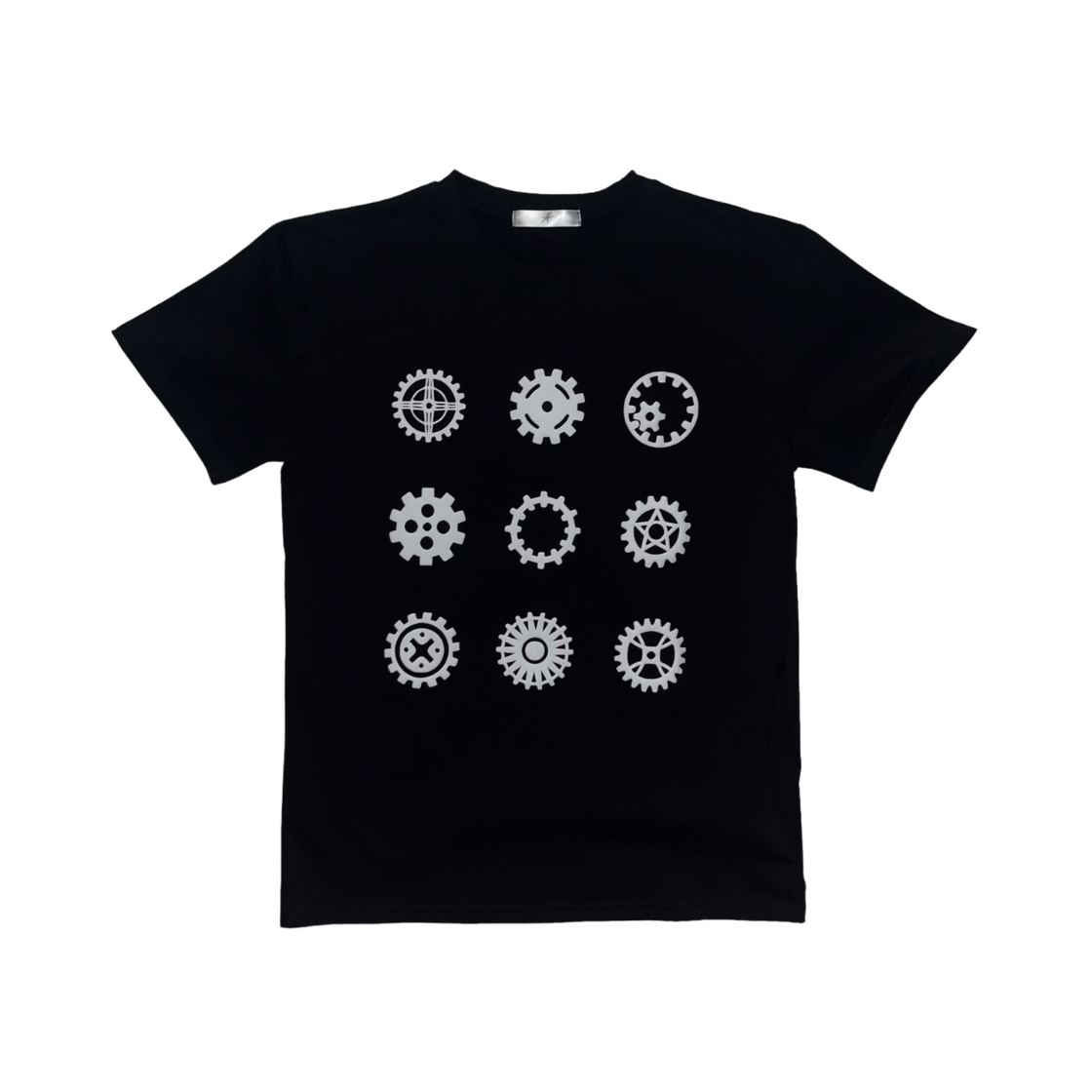 스모크어스타나인 기어 티셔츠 블랙(Smokeastar
Nine Gears
T-Shirts
 Black)