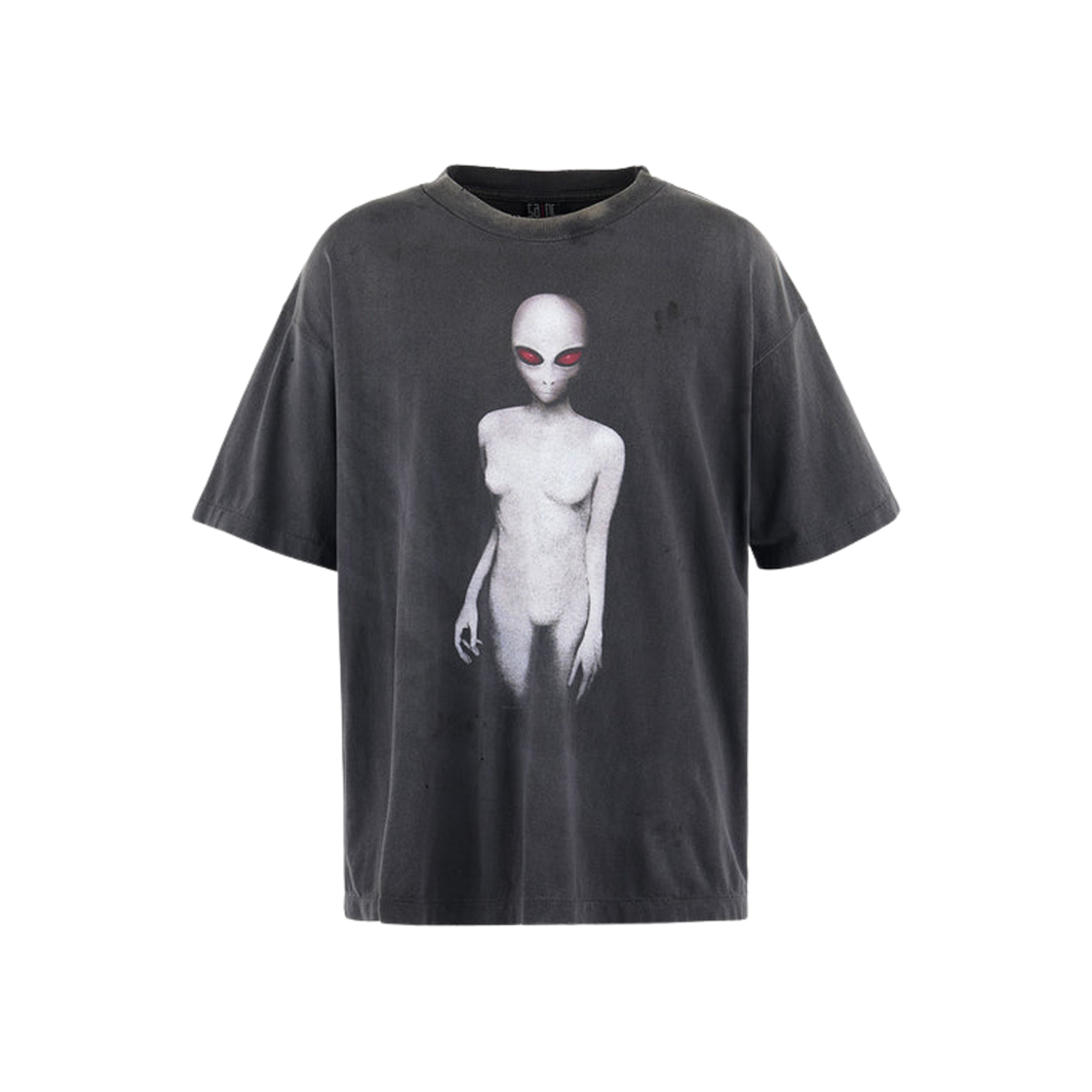 HR8-0000-005 Saint Mxxxxxx Alien S/S T-Shirt Black - 25SS