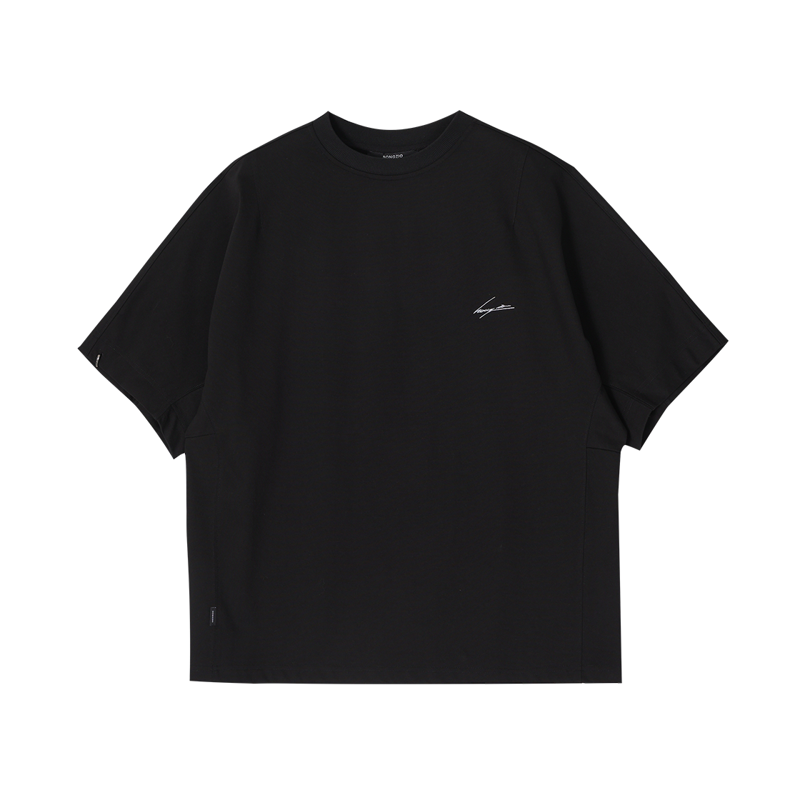 송지오 컬렉션 커브 돌먼 티셔츠 블랙