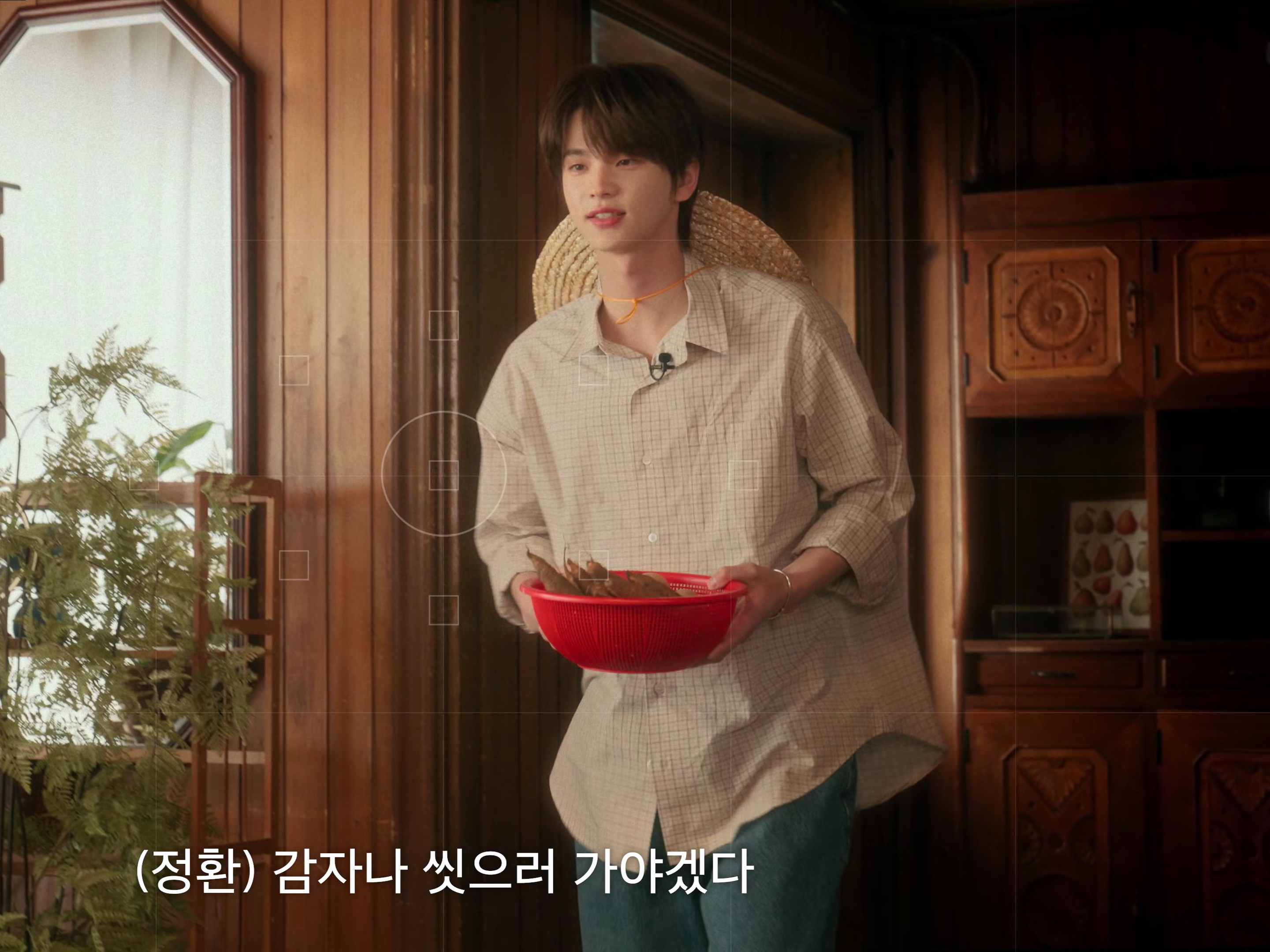 STU Check Shirts Ivory 착용 스타일 - 1