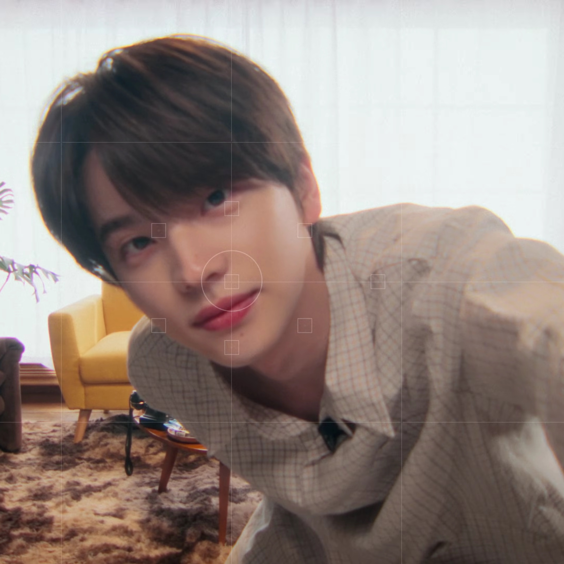 STU Check Shirts Ivory 착용 스타일 - 1