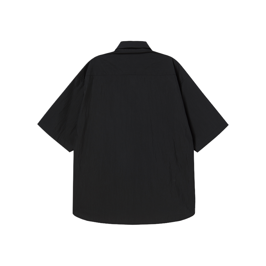 엔 아카이브 럭스 텍스쳐 라이트 페브릭 카라 디테일 반팔 셔츠 블랙(N ARCHIVE Lux Texture Light Fabric Collar Detail 1/2 Shirts Black) - 2