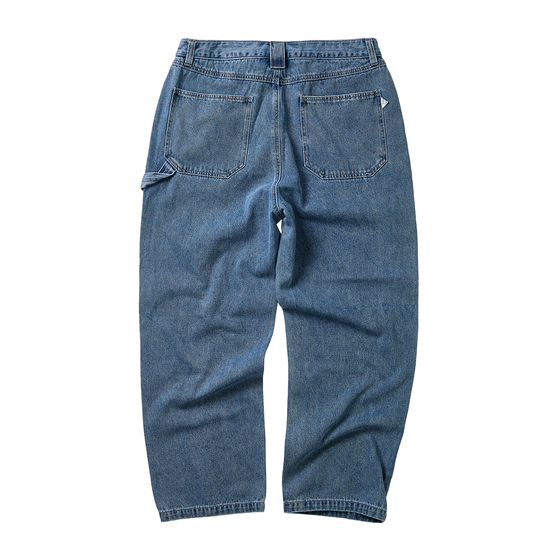 파운드포켓 데님 와이드 카펜더 쇼츠 다크 블루(Found Pocket Denim Wide Carpenter Shorts Dark Blue) - 2