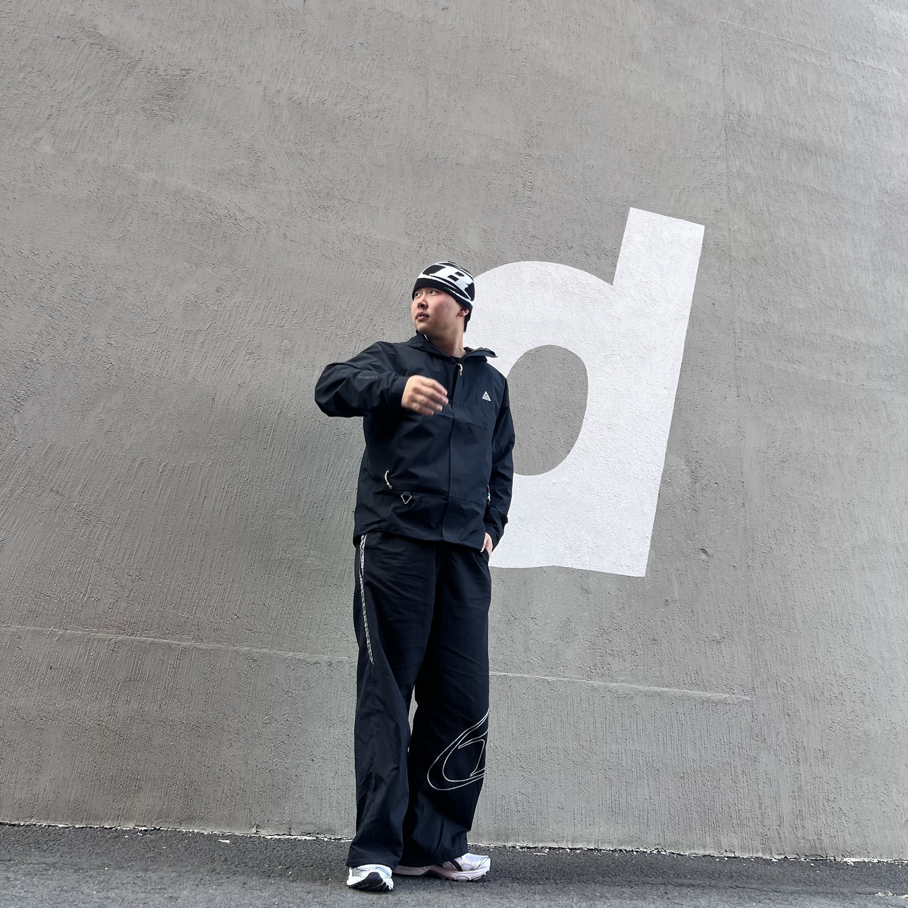 Nike ACG Storm-Fit ADV Cascade Rains Full Zip Jacket Black - Asia, BORN TO WIN Reflective Line Big Symbol Wide Pants Black 착용 스타일