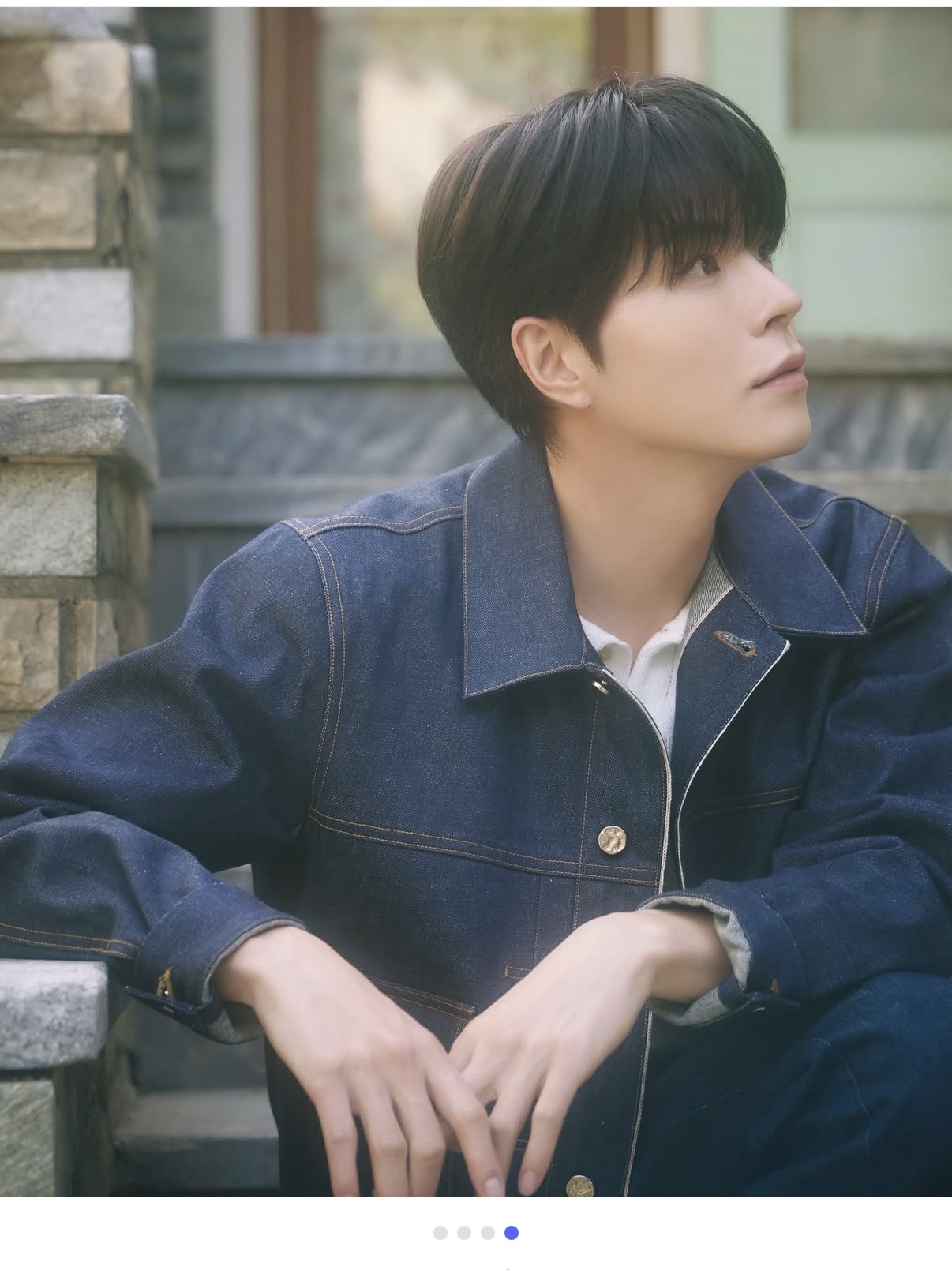 STU Selvedge Demim Jacket 착용 스타일 - 1