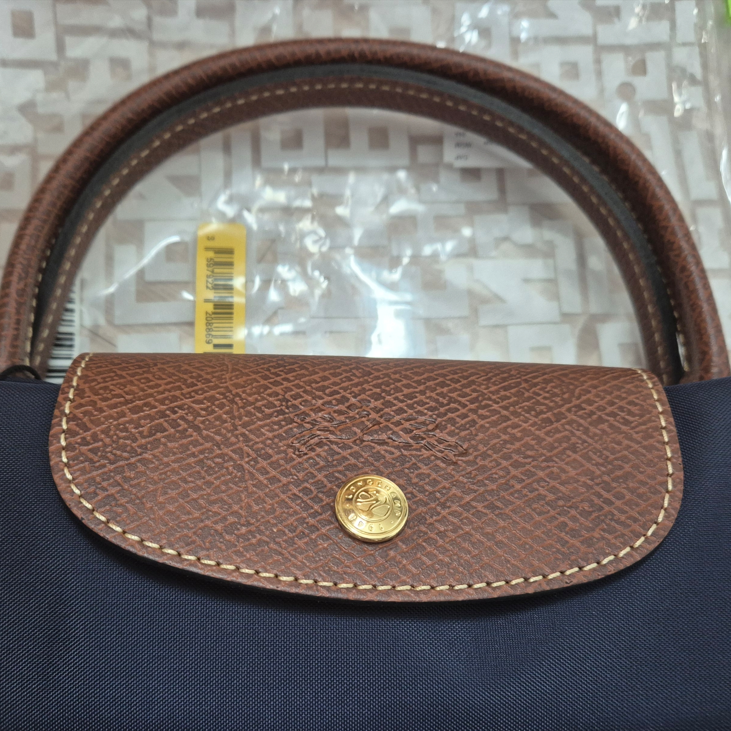 Longchamp Le Pliage Original Handbag S Navy 착용 스타일