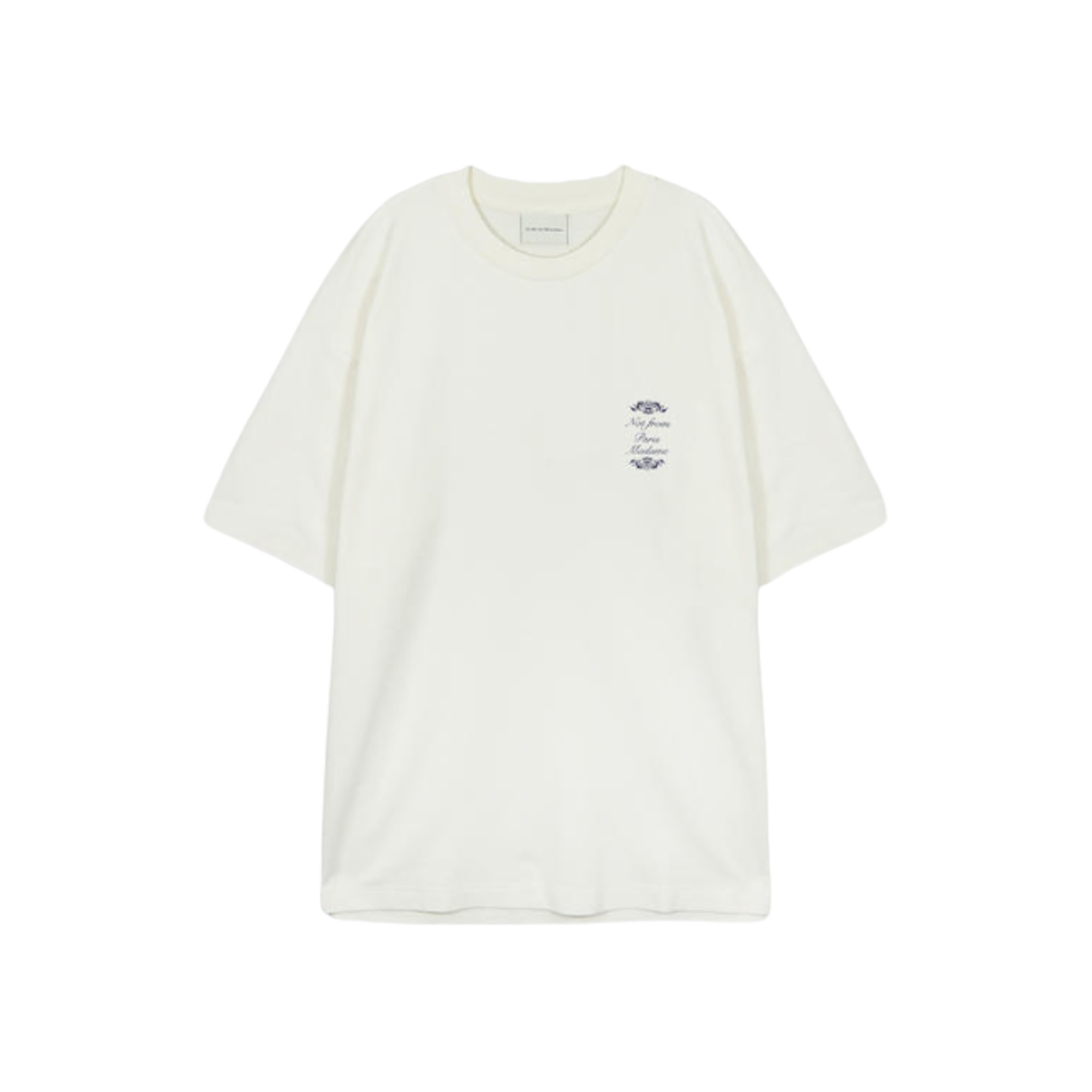 드롤 드 무슈 오너먼트 티셔츠 크림(Drole de Monsieur Ornements T-Shirt Cream)