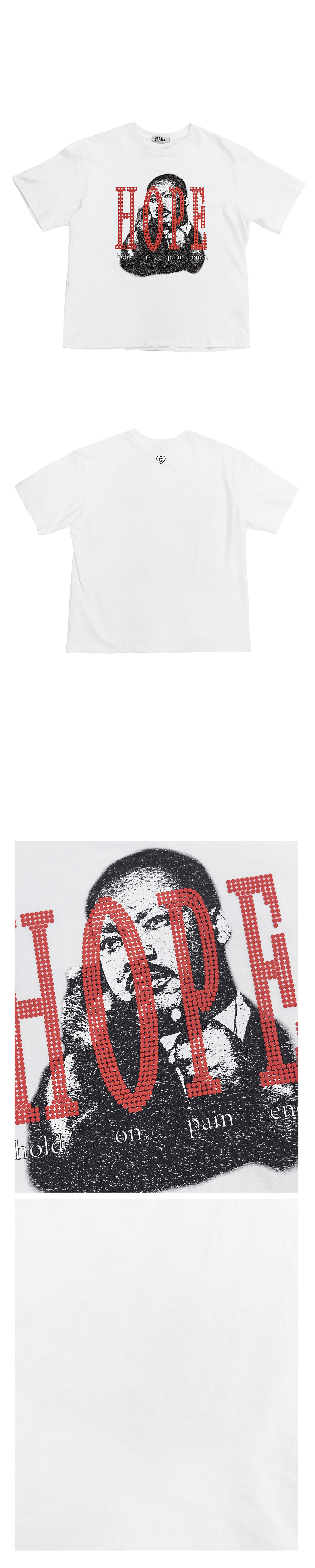 그레일즈 페인 엔즈 티셔츠 화이트 | GRAILZ | KREAM