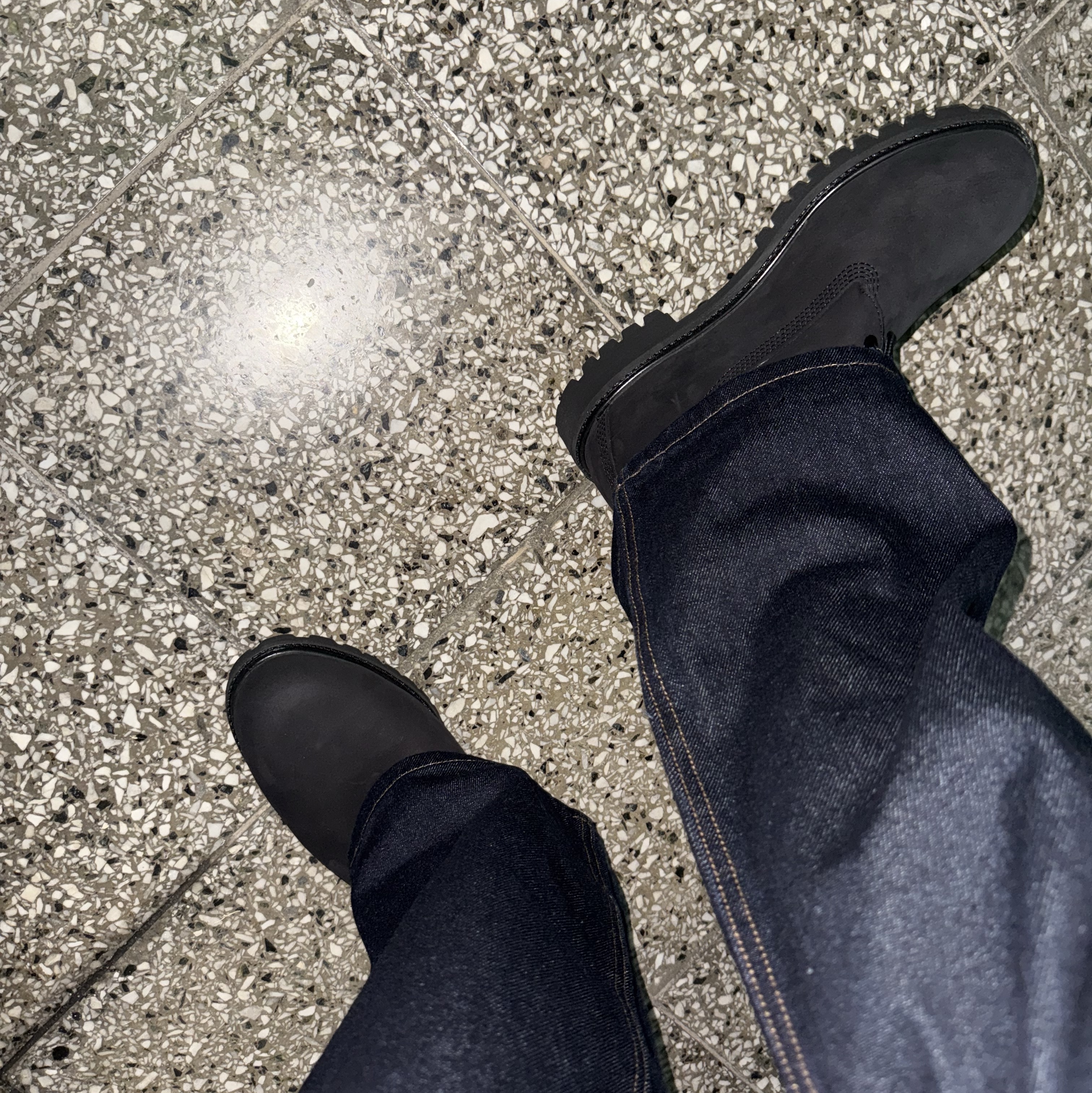 Timberland Premium 6 inch Waterproof Boot Black Nubuck - Wide 착용 스타일 - 2