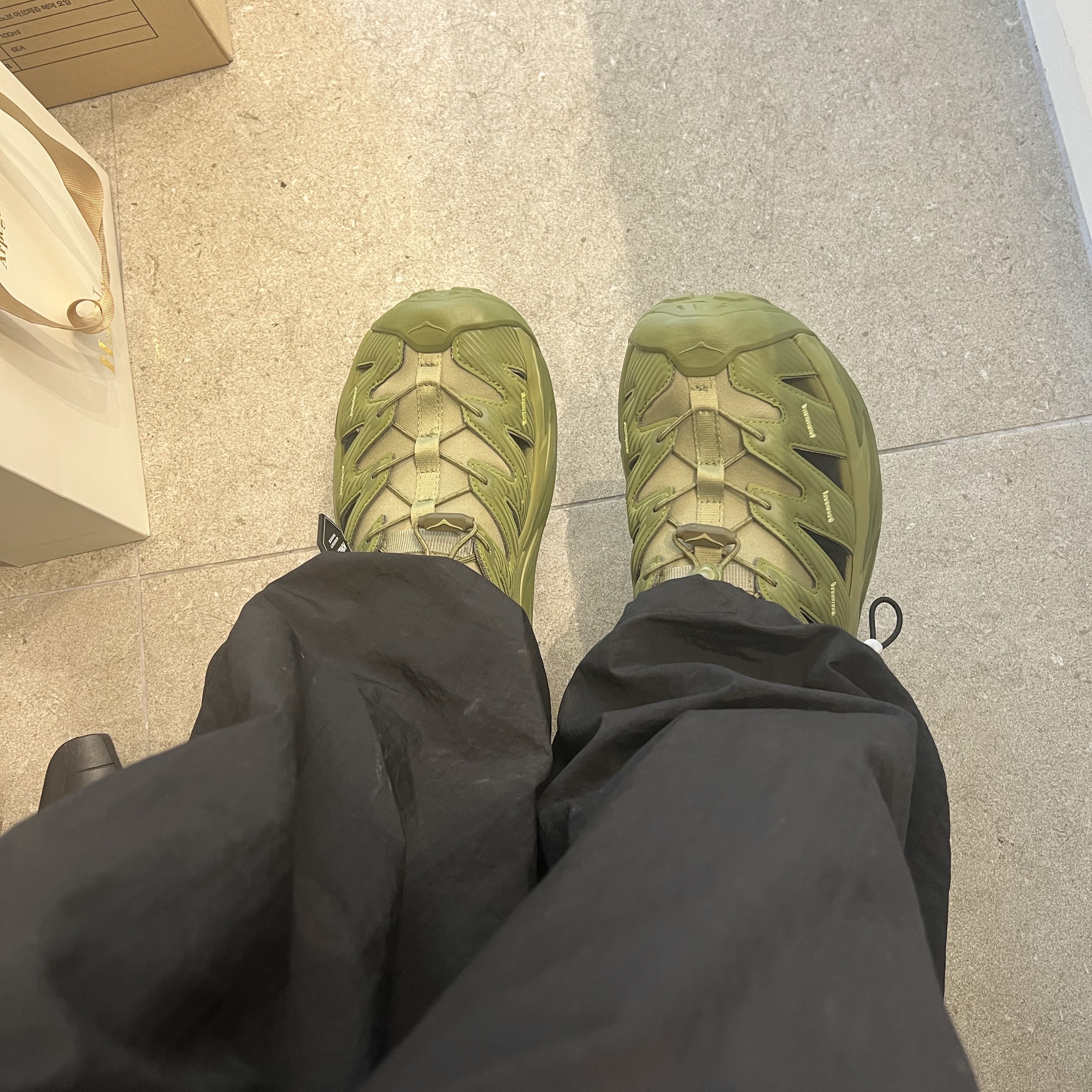 Hoka Hopara Forest Floor Fennel 착용 스타일 - 1
