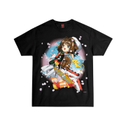 Geeks Rule x Cardcaptor Sakura 15 Silkscreen Printing T-Shirt Black