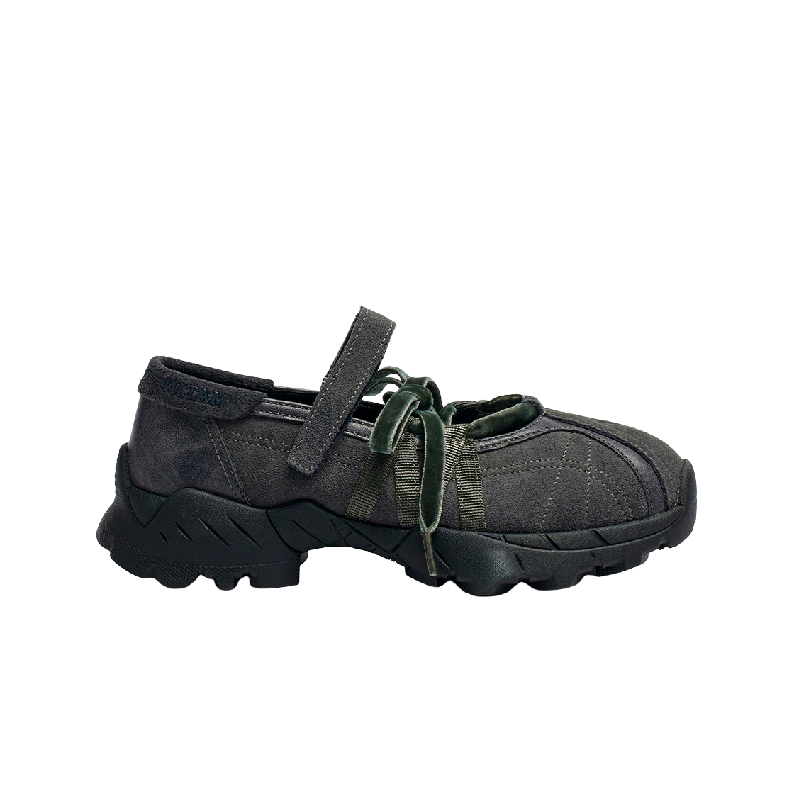 (W) 마뗑킴 스웨이드 발레 스니커즈 그레이((W) Matin Kim Suede Ballet Sneakers Grey)
