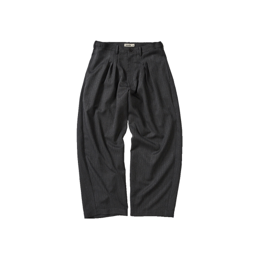 KAT7441 Karactor Herringbone Pleat Pants Charcoal