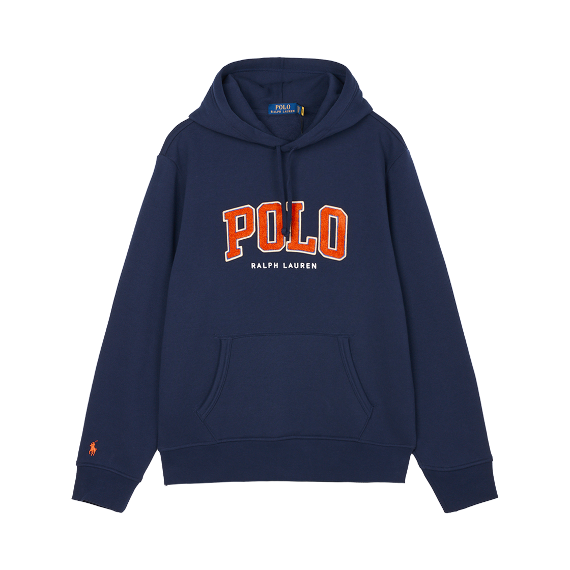 KM5BTSHRLG8NY [30% 적립] Polo Ralph Lauren RL Fleece Logo Hoodie Cruise Navy - 25SS - 대표 이미지 #1