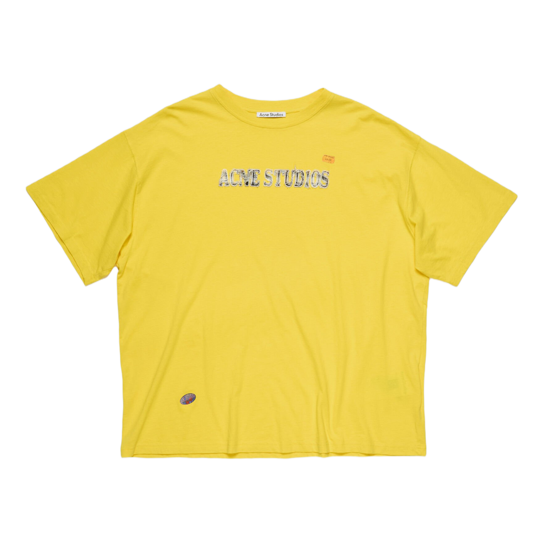 CL0367-AXK Acne Studios Logo T-Shirt Bright Yellow