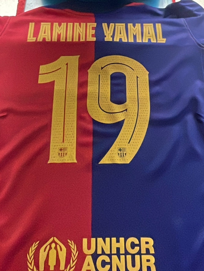 Nike FC Barcelona 2024/25 Dri-Fit Stadium Home Jersey Deep Royal Blue Noble Red (Non Marking Ver.), Hysteric Glamour Speedster Boxer Brief Black 착용 스타일 - 2
