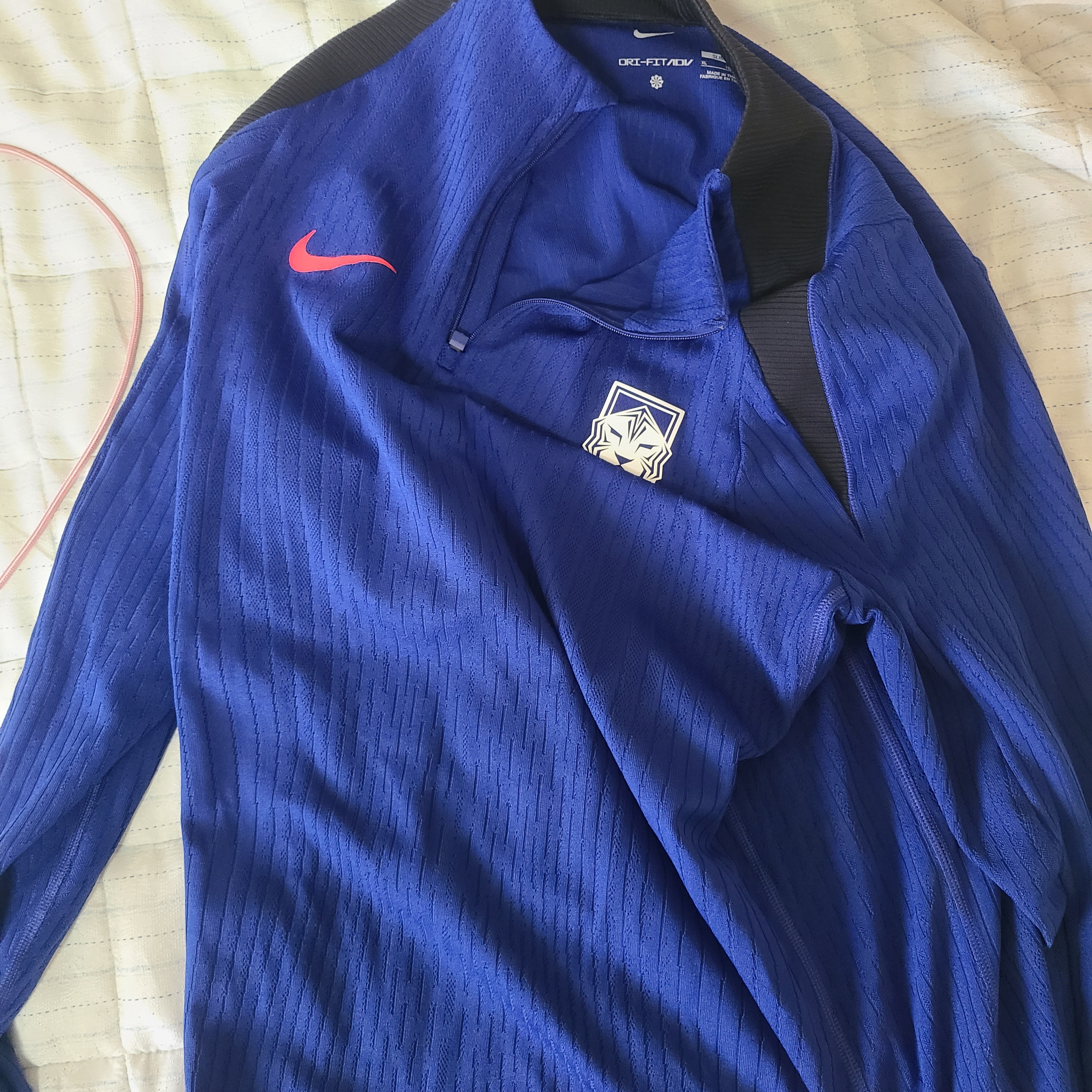 Nike Korea Dri-Fit Strike Soccer Knit Drill Top Global Blue 착용 스타일