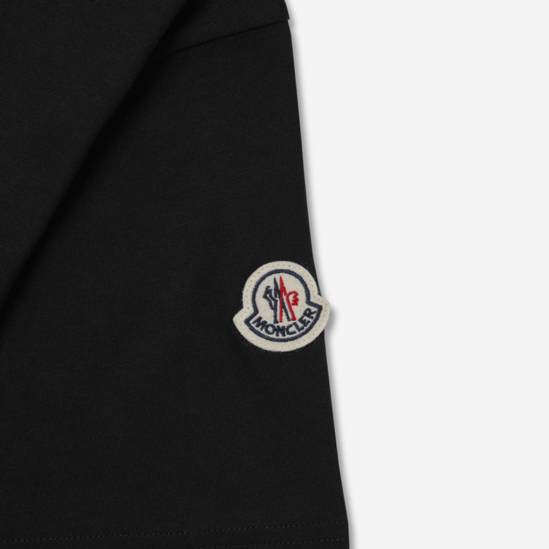 (W) 몽클레르 시퀸 로고 티셔츠 블랙 - 23FW((W) Moncler Sequin Logo T-Shirt Black - 23FW) - 4