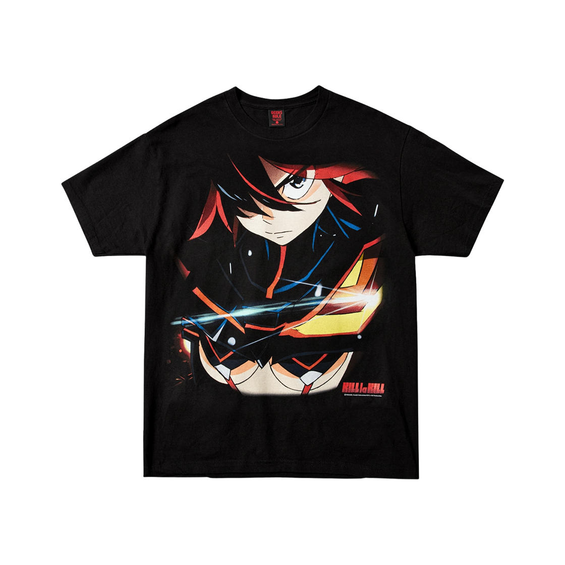긱스 룰 x 킬라킬 15 실크스크린 프린팅 티셔츠 버전 2 블랙(Geeks Rule x Kill la Kill 15 Silkscreen Printing T-Shirt Ver. 2 Black)