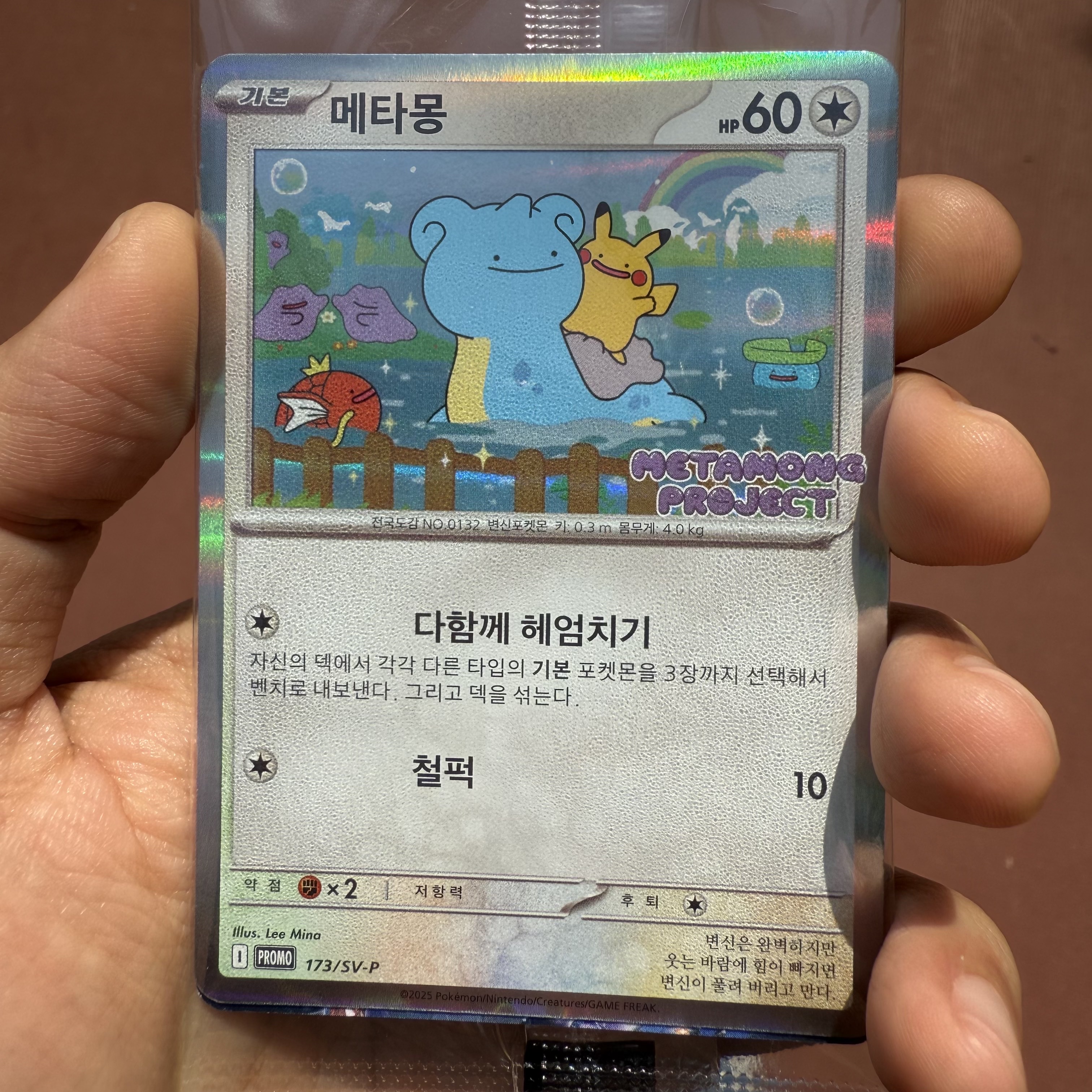 Pokemon TCG Ditto's Time Capsule Promo Card Ditto 착용 스타일