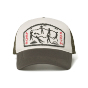 Millo Archive Tribe  Dance Mesh Trucker Cap Khaki