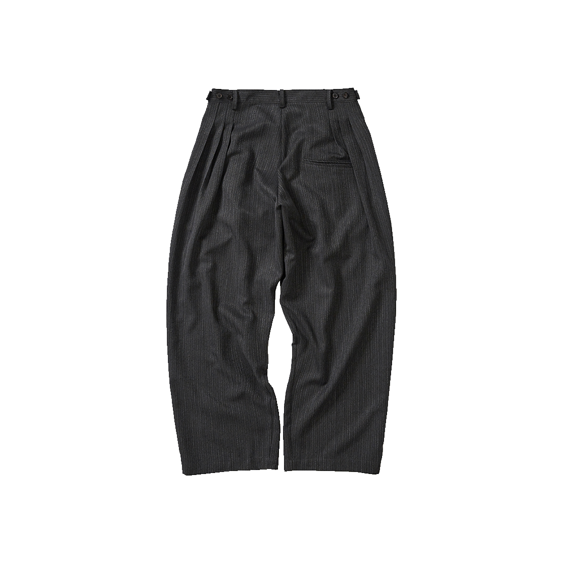 카락터 헤링본 플리츠 팬츠 챠콜(Karactor Herringbone Pleat Pants Charcoal) - 2