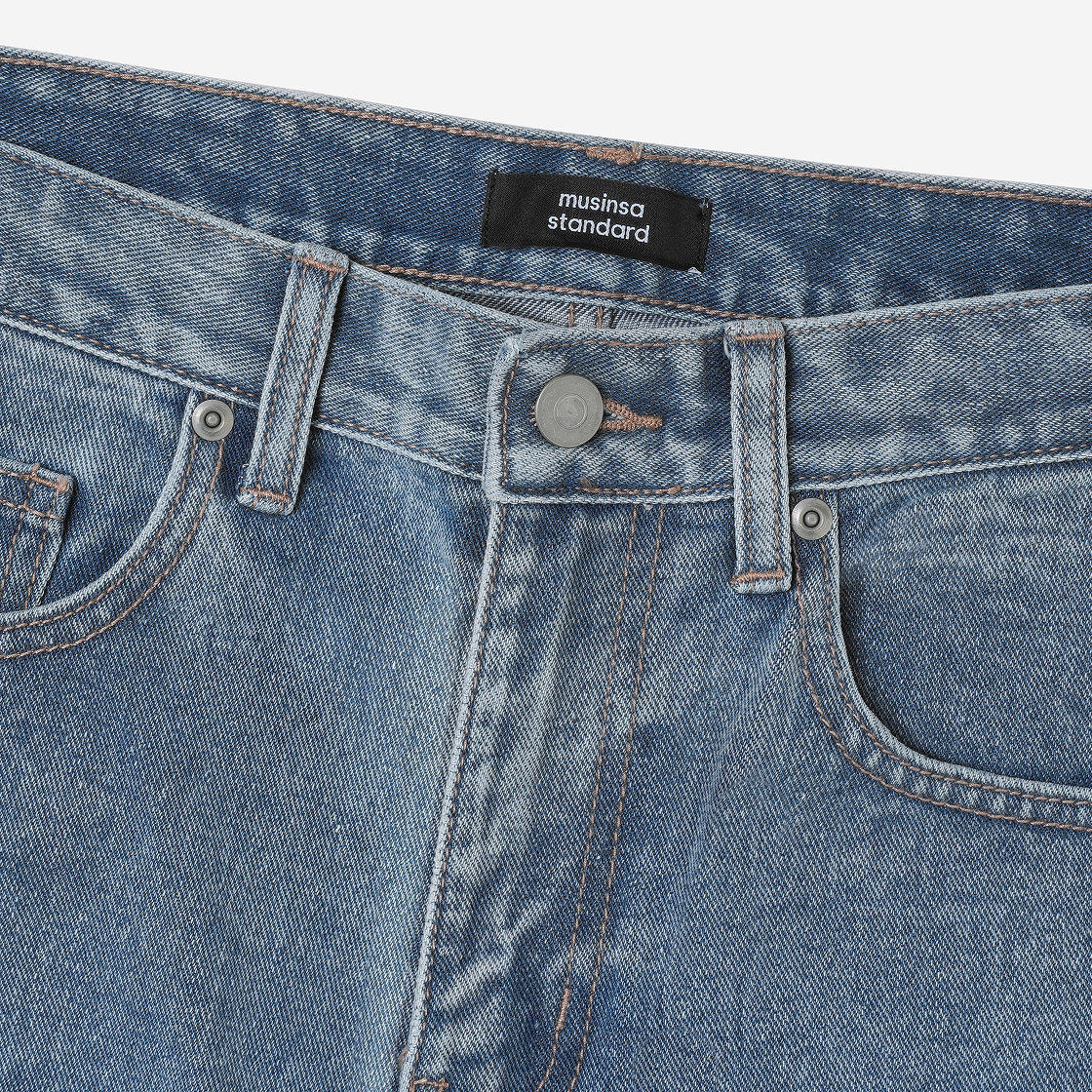 ★MUSINSA STANDARD★ Straight Gradient Denim Pants Light Ind MUSINSA | MUSINSA STANDARD Straight Gradient Denim Pants