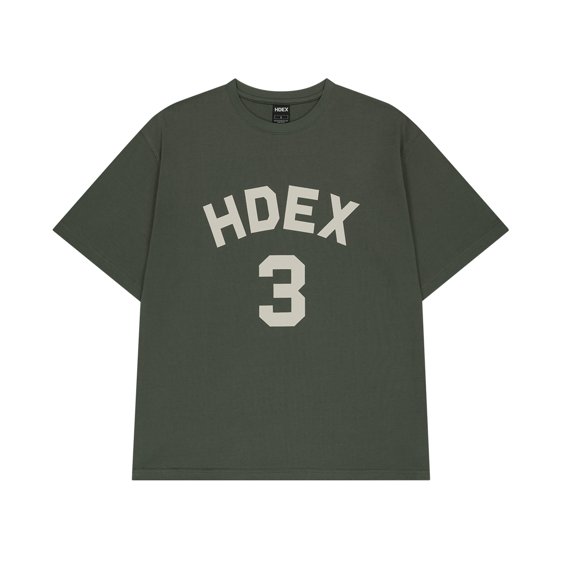 에이치덱스 3 에디션 오버핏 숏 슬리브 Khaki(HDEX 3 Edition Overfit Short Sleeve Khaki) - 1