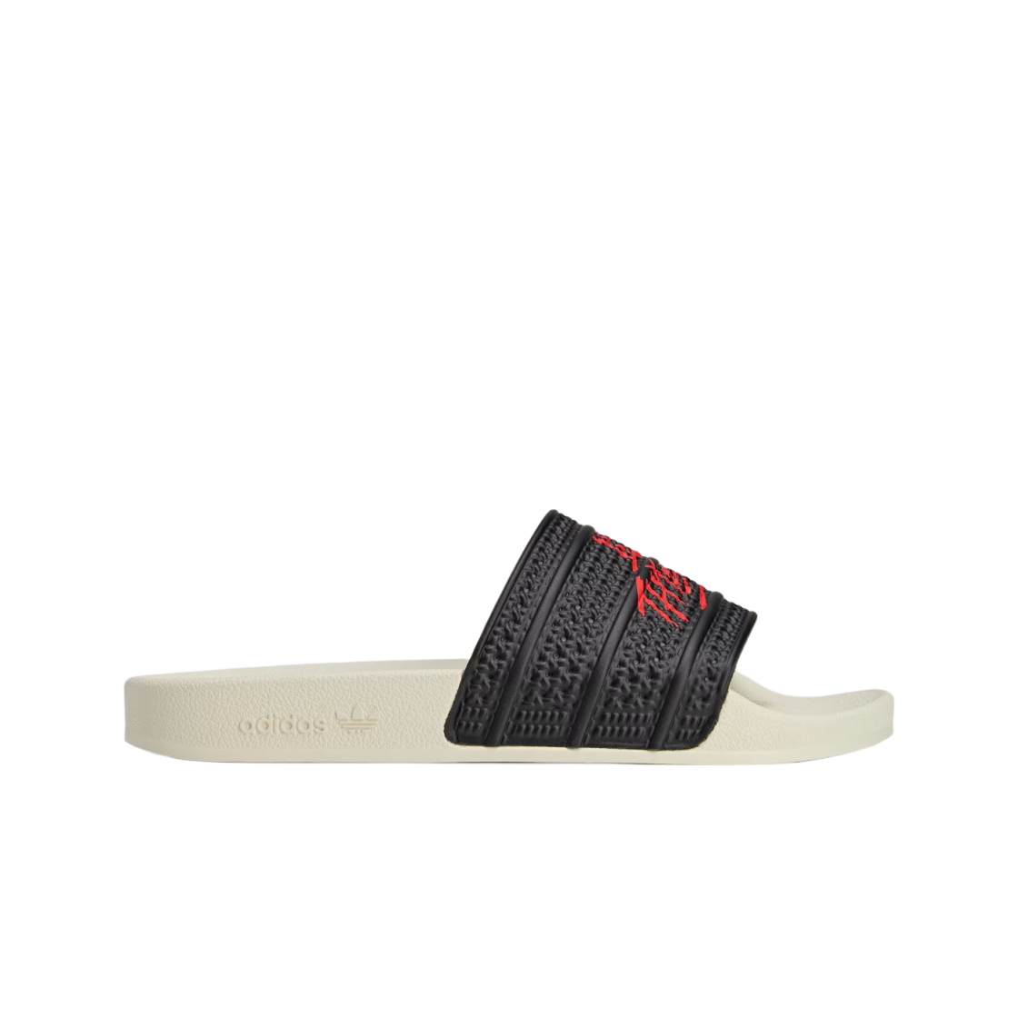 아디다스 x 100 띠브스 아딜렛 코어 블랙 레드(Adidas x 100 Thieves Adilette Core Black Red)